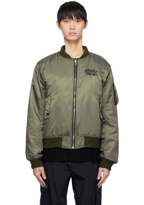 PLACES+FACES Green Angel MA-1 Bomber Jacket