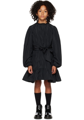 MSGM Kids Kids Black Puff Sleeve Dress