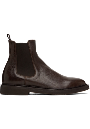 Officine Creative Brown Hopkins 204 Chelsea Boots