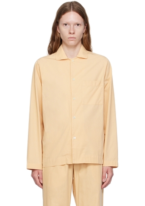 Tekla Beige Button Pyjama Shirt