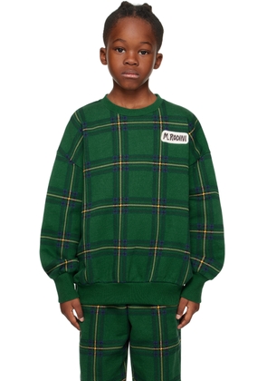 Mini Rodini Kids Green Check Sweatshirt