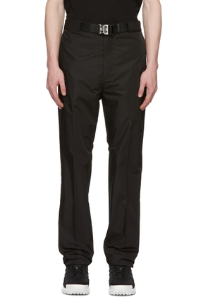 Givenchy Black Satin 4G Buckle Trousers