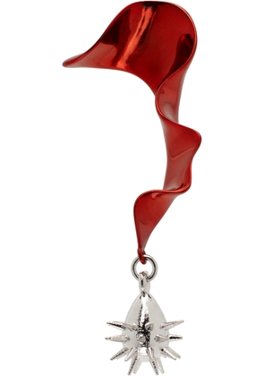 HUGO KREIT SSENSE Exclusive Red Mini Swirl Earring