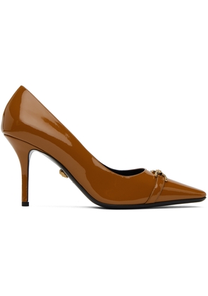 Versace Tan Leather Heels