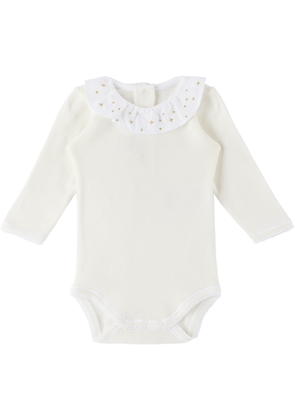 Bonpoint Baby White April Bodysuit