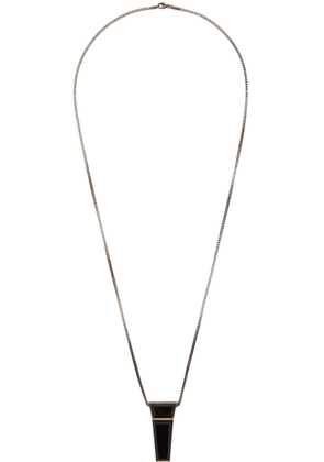 Rick Owens Gold Crystal Trunk Charm Necklace