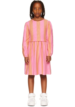 Repose AMS Kids Pink & Orange At Ease Dress