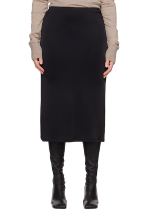 TOVE Black Flor Midi Skirt