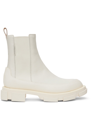 both White Gao Chelsea Boots