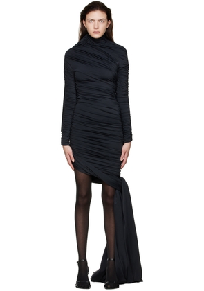 Balenciaga Black Nylon Mini Dress