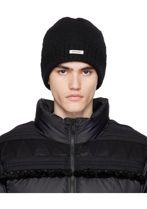 UNDERCOVER Black Patch Beanie