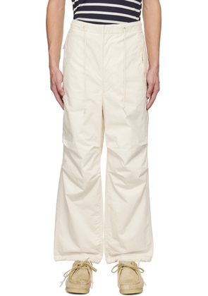 nanamica Off-White Insulation Trousers