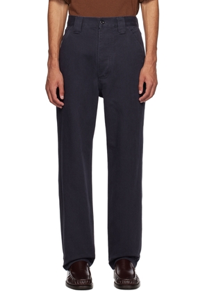 MHL by Margaret Howell Navy Dropped Pocket Trousers