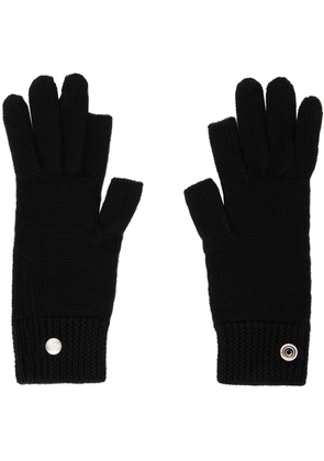 Rick Owens Black Touchscreen Gloves