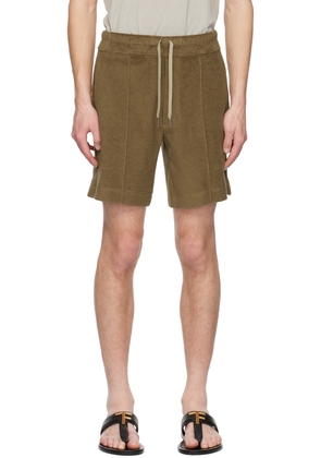 TOM FORD Brown Towelling Shorts