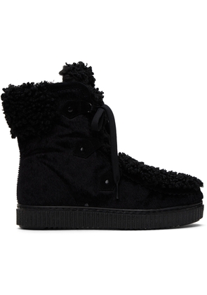 Anna Sui Black Pajar Edition Mod Boots
