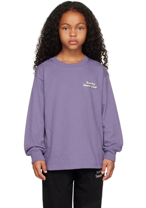 SUNDAY DONUT CLUB® Kids Purple 'Good Things' Long Sleeve T-Shirt