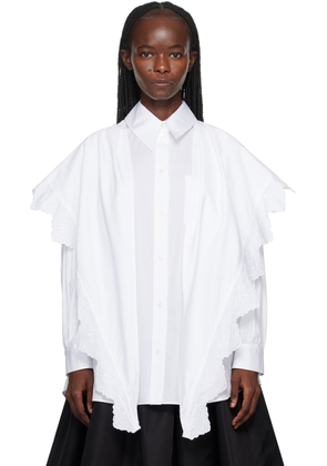 Simone Rocha White Pointed Collar Shirt