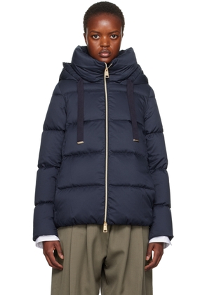 Herno Navy Quilted Down Jacket