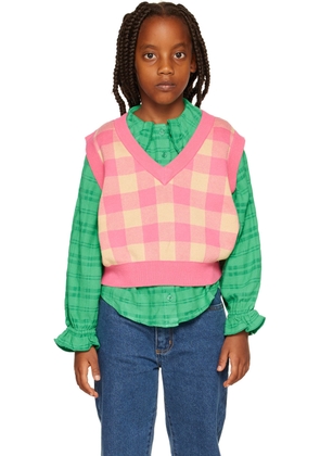 Repose AMS Kids Pink Spencer Sweater