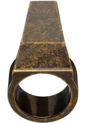 Rick Owens Gold Trunk Ring