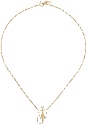 JW Anderson Gold Anchor Pendant Necklace