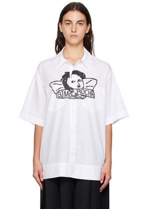 Simone Rocha White Graphic Shirt