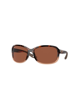 Costa Del Mar SEADRIFT Copper Polarized Polycarbonate Rectangular Ladies Sunglasses 6S9114 911406 58