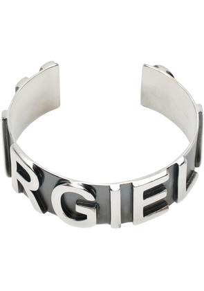 MM6 Maison Margiela Silver 6 Cuff Bracelet