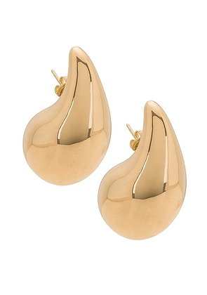 Bottega Veneta Drop Earrings in Gold - Metallic Gold. Size all.