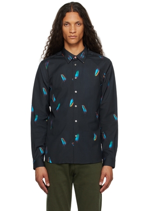 PS by Paul Smith Navy Falling Feather Shirt