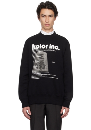 kolor Black Printed Sweatshirt