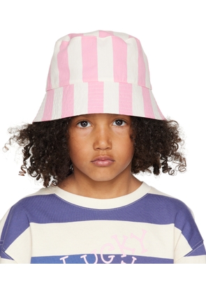 Luckytry Kids Navy & Pink Reversible Bucket Hat