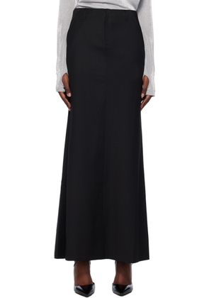 lesugiatelier Black Tailored Maxi Skirt
