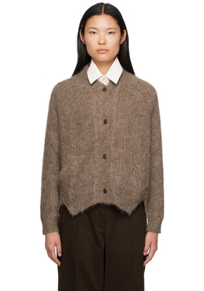 Cordera Taupe Buttoned Cardigan