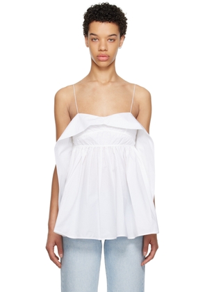 Cecilie Bahnsen White Sunday Tank Top