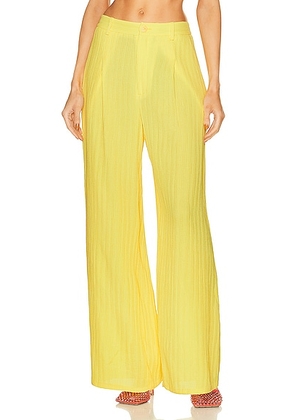 Lapointe Pleated Pant in Sunglow - Yellow. Size 2 (also in ).