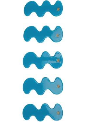 Repose AMS Five-Pack Kids Blue Wavy Clips