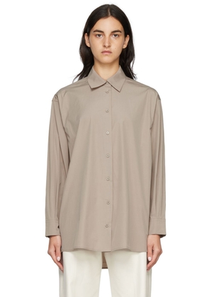 Arch The Taupe Dropped Shoulder Shirt