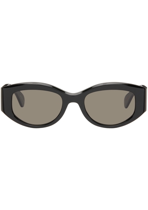Garrett Leight Black Miles Davis Edition Oval Sunglasses