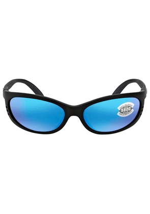Costa Del Mar FATHOM Blue Mirror Polarized Glass Mens Sunglasses FA 11 OBMGLP 61