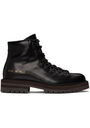 Common Projects Black Hiking Ankle Boots