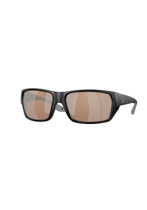 Costa Del Mar Tailfin Copper SIlver Mirror Polarized Glass Rectangular Mens Sunglasses 6S9113 911304 60