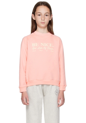 Sporty & Rich Kids Pink 'Be Nice' Sweatshirt