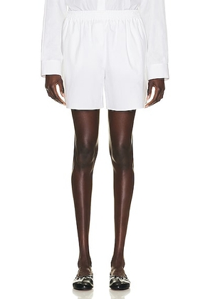 The Row Gunther Short in White - White. Size XL (also in ).