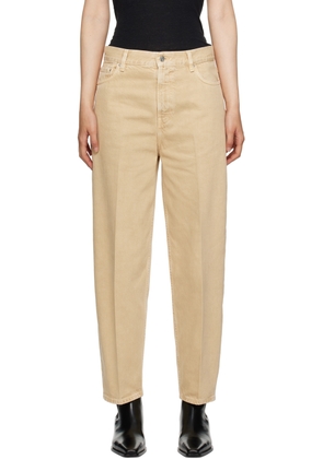 TOTEME Beige Tapered Jeans