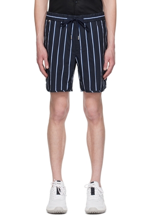 BOSS Navy Stripe Shorts