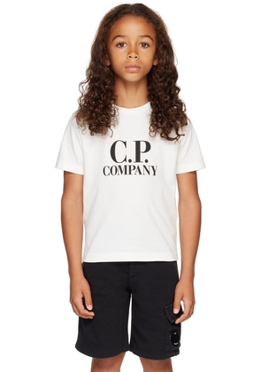 C.P. Company Kids Kids White Goggle T-Shirt