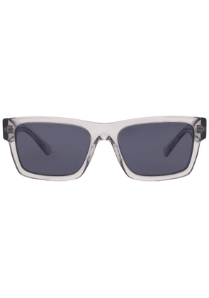 Prada Blue Rectangular Mens Sunglasses PR 25ZS U430A9 56