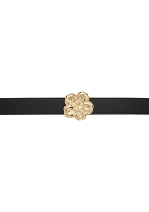 Kenzo Black Kenzo Paris Boke Flower Reversible Belt